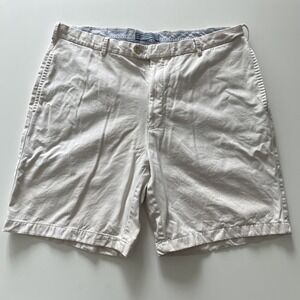 Peter Millar Men's Size 38 Ivory Off White Shorts Pima Cotton Outdoor Golf